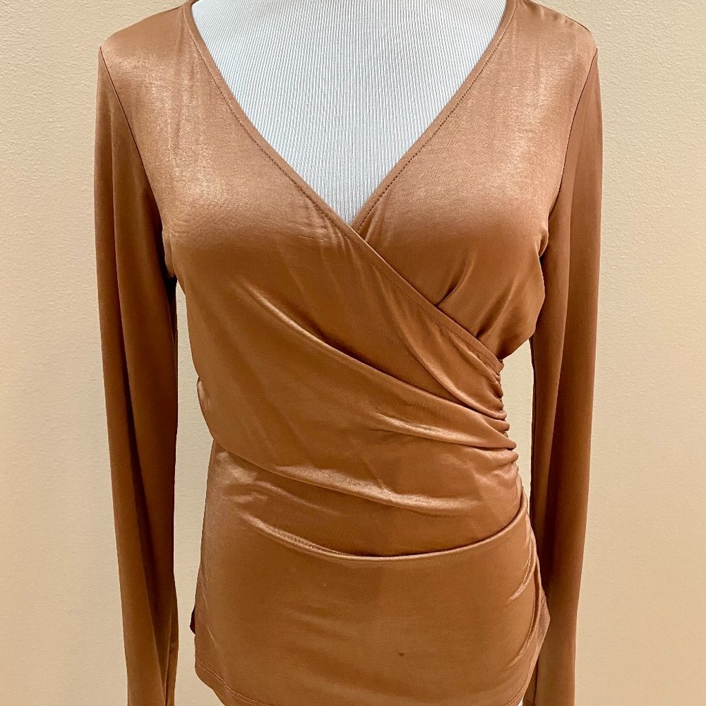 CACHE' Surplice top with open back